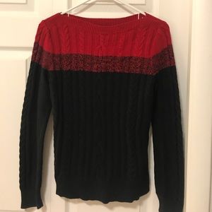 Black and red Chaps Sweater